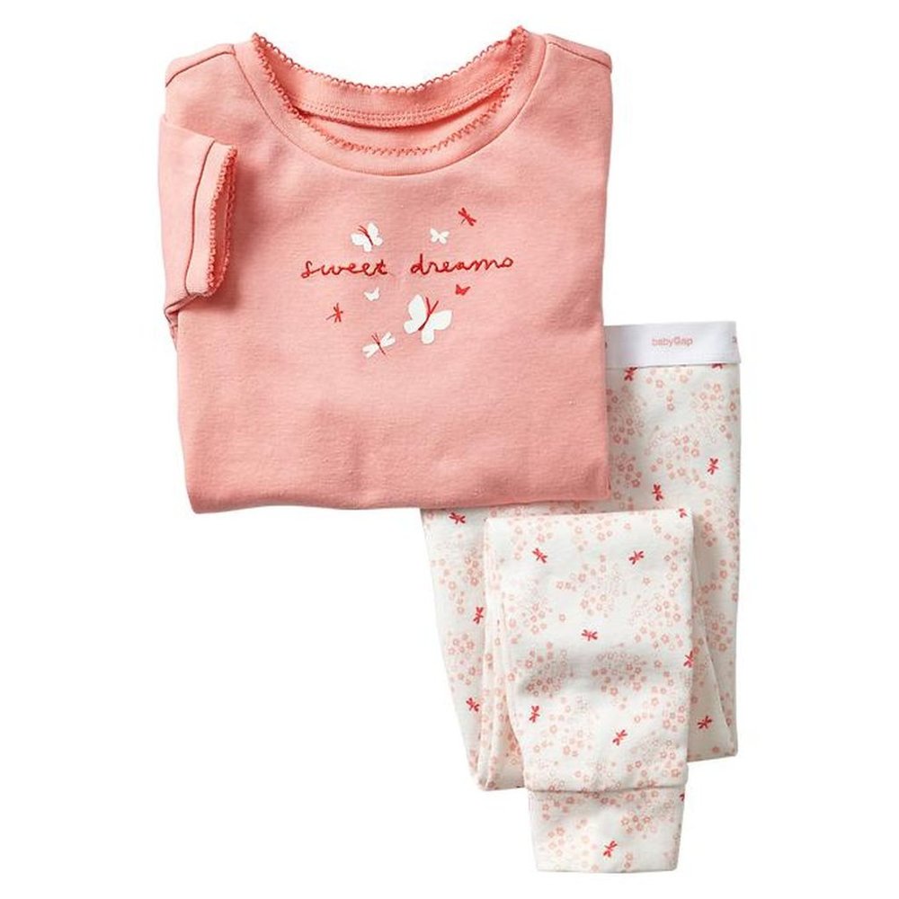 Sweet Dreams butterfly dragonfly Baby Gap pajamas